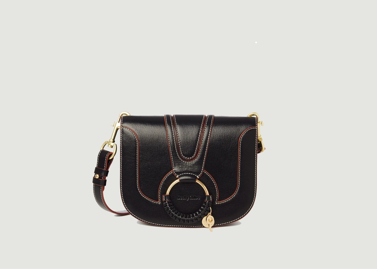See by Chloé Leather Bag With Contrasting Piping Hana