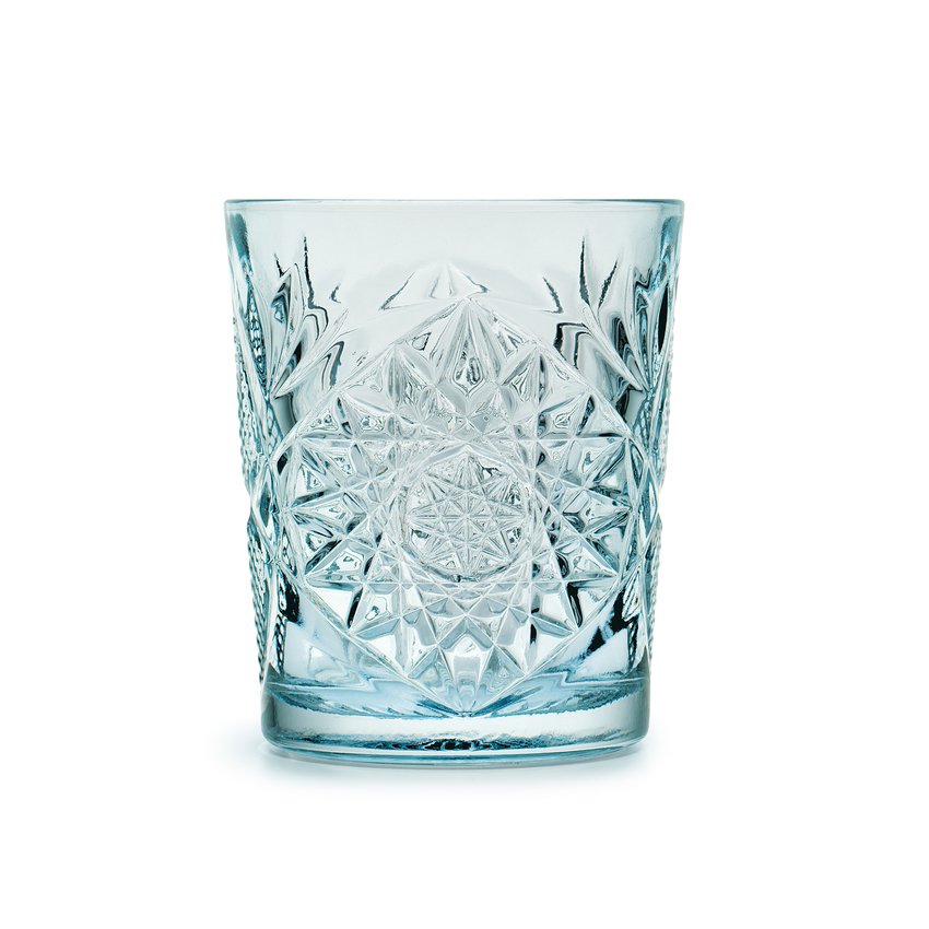 Libbey Colored Water Glass / Whiskey Tumbler Light Blue