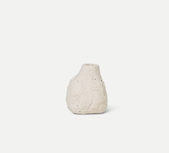 Ferm Living Vulca Mini Vase Off-white Stone