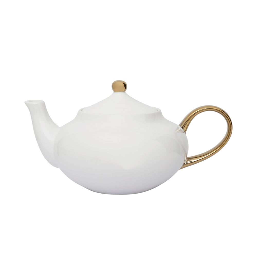 Urban Nature Culture Urban Nature Culture Good Morning Teapot White And Gold