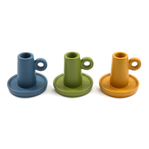 Temerity Jones Sussex Coloured Candle Holder : Blue, Mustard or Green