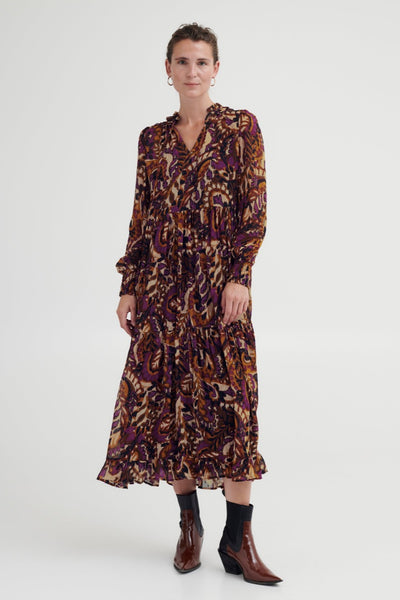 Jasmin Dress Sunset Purple Mix