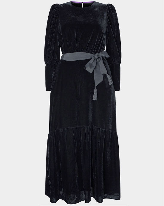 ASPIGA Esmee Velvet Dress Black
