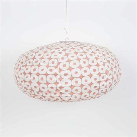 Afroart Pink Fritter Oval Lampshade