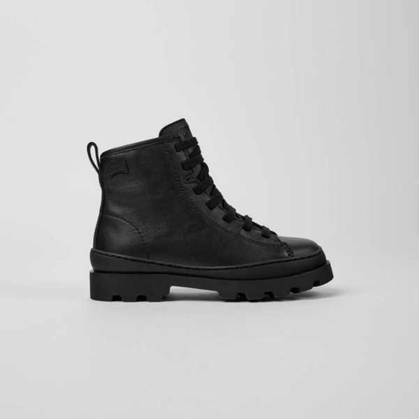 Camper: Brutus Lace-up Boots - Black