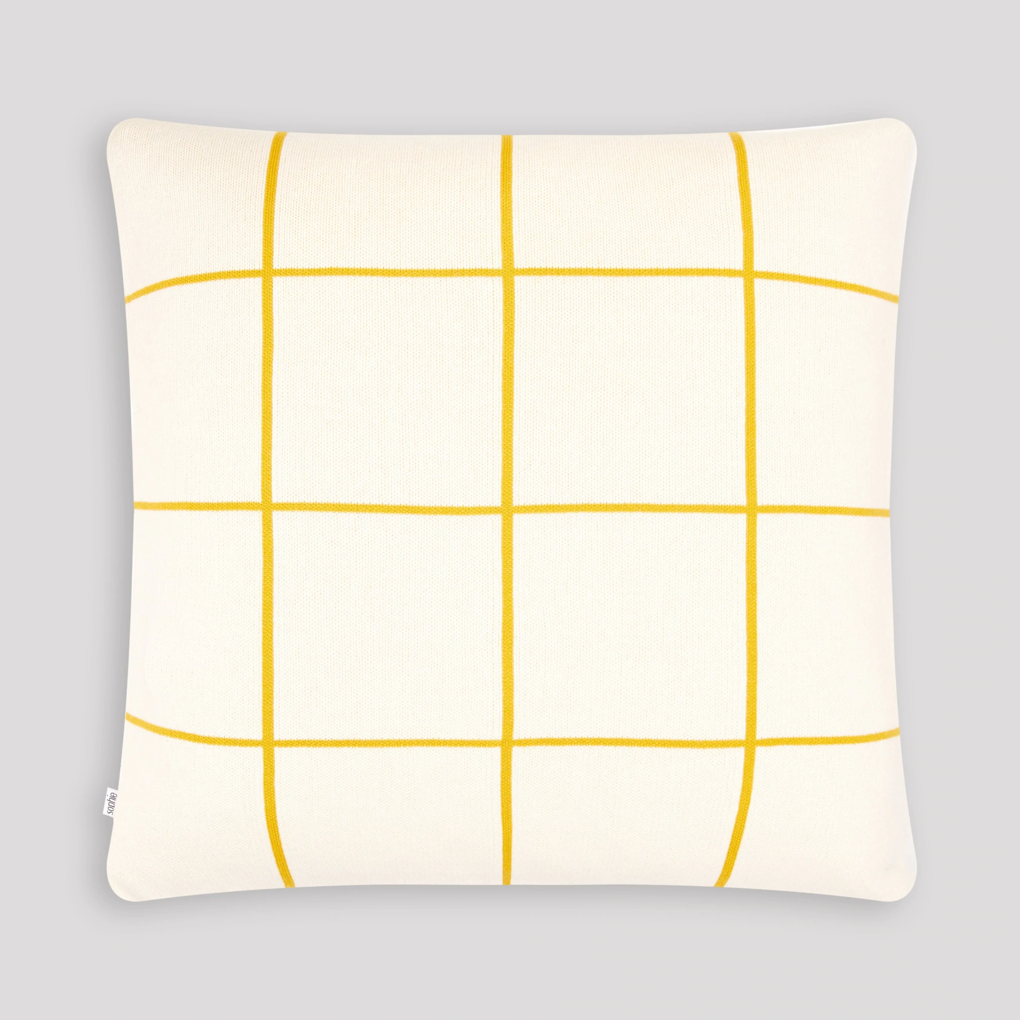 Sophie Home Grid Cushion Cover in 100% organic cotton