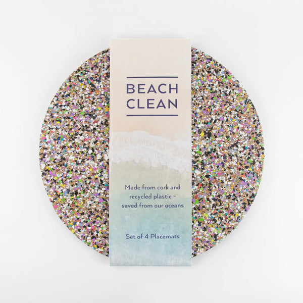 LIGA Beach Clean Round Placemat Set By