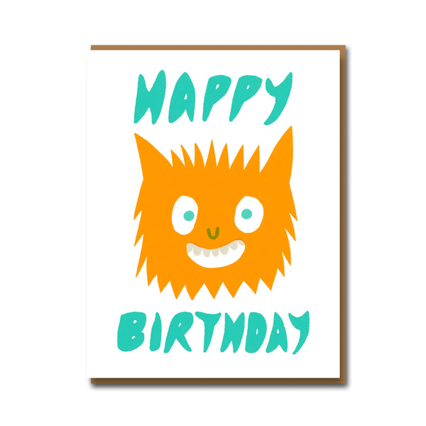 Happy Monster Birthday Card