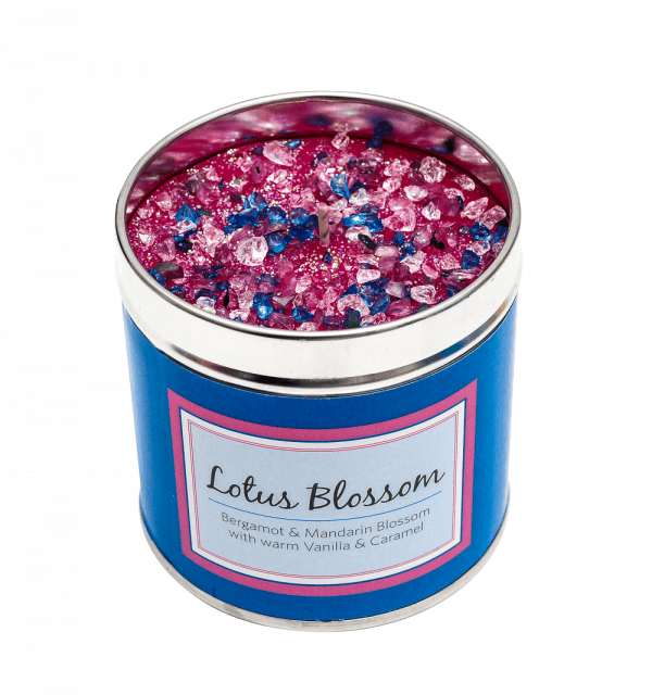 Lotus Blossom Candle in a Tin