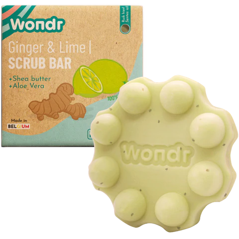 WONDR Ginger & Lime Scrub Bar
