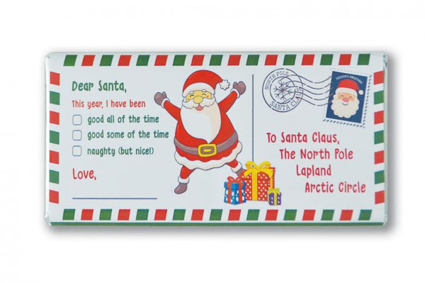 Santa Letter Milk Chocolate Bar