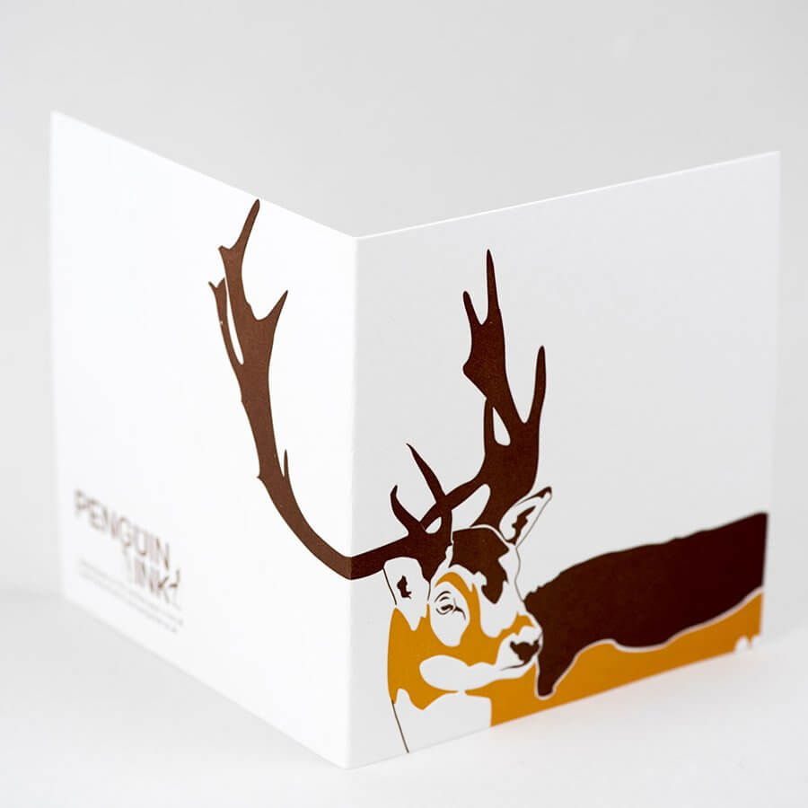 Penguin Ink Stag Card