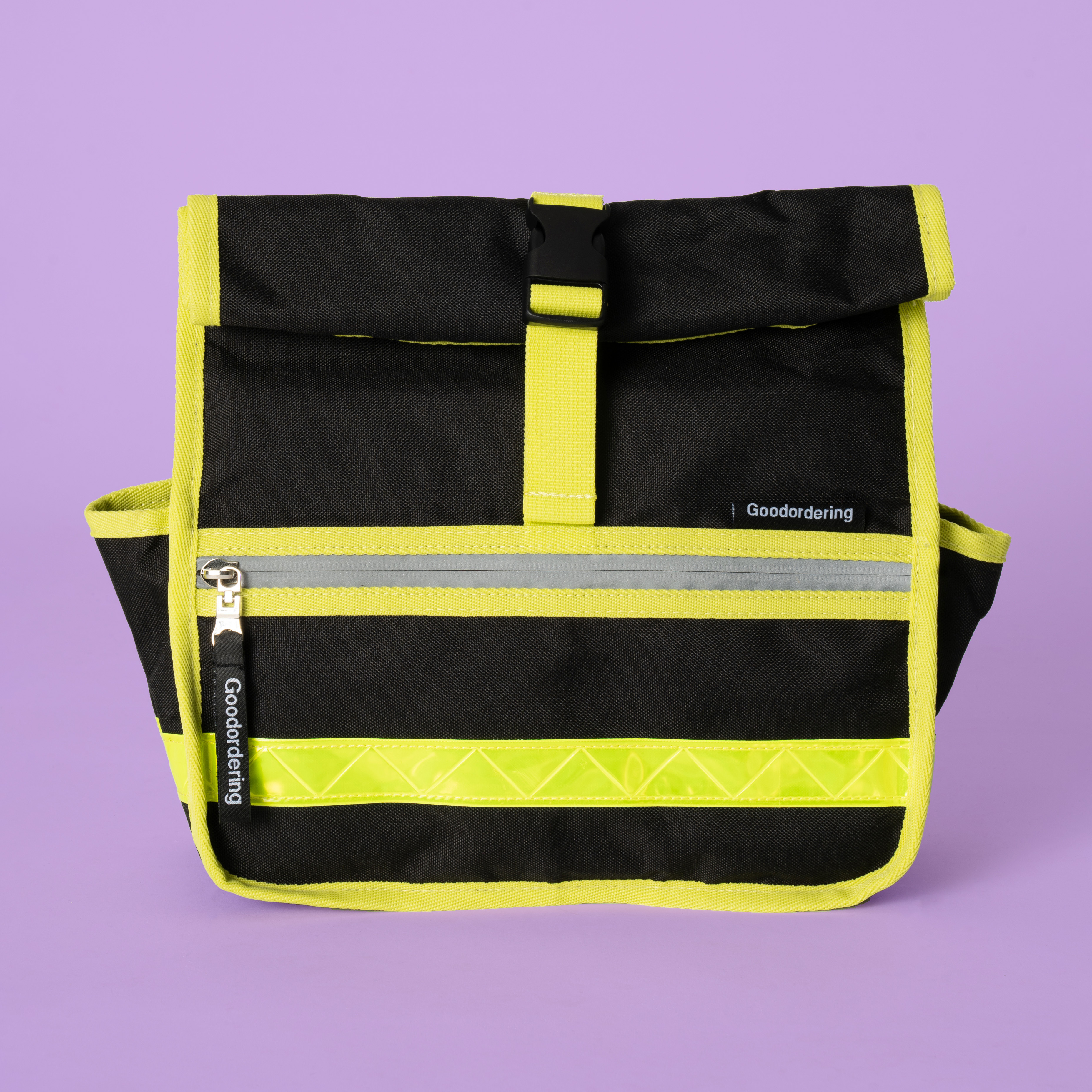 Goodordering Neon Rolltop Handlebar Bag / Satchel