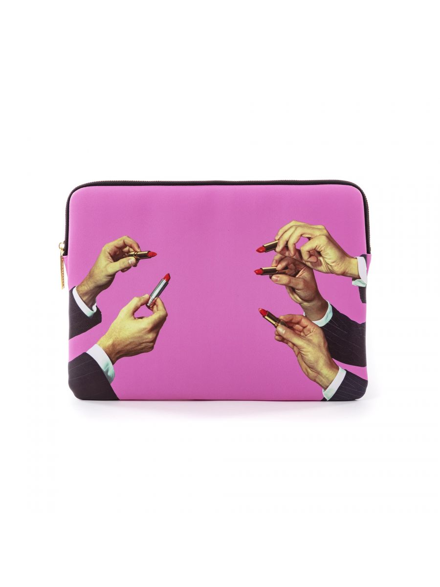 Seletti Laptop Bag Lipsticks Pink