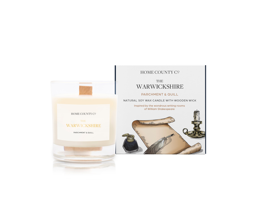 The Warwickshire - Parchment and Quill Candle