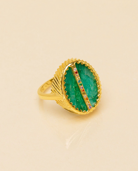 Emerald Oval Ring