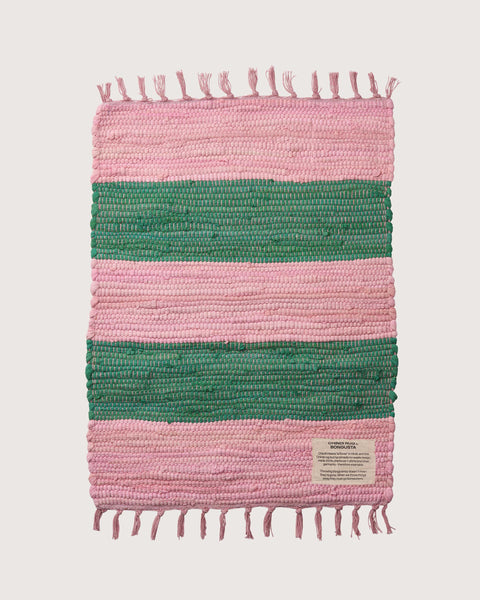 bongusta Pink & Grass Chindi 45x60cm Rug