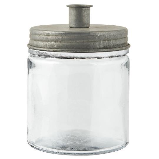 Candle Holder With Silver Screw Lid