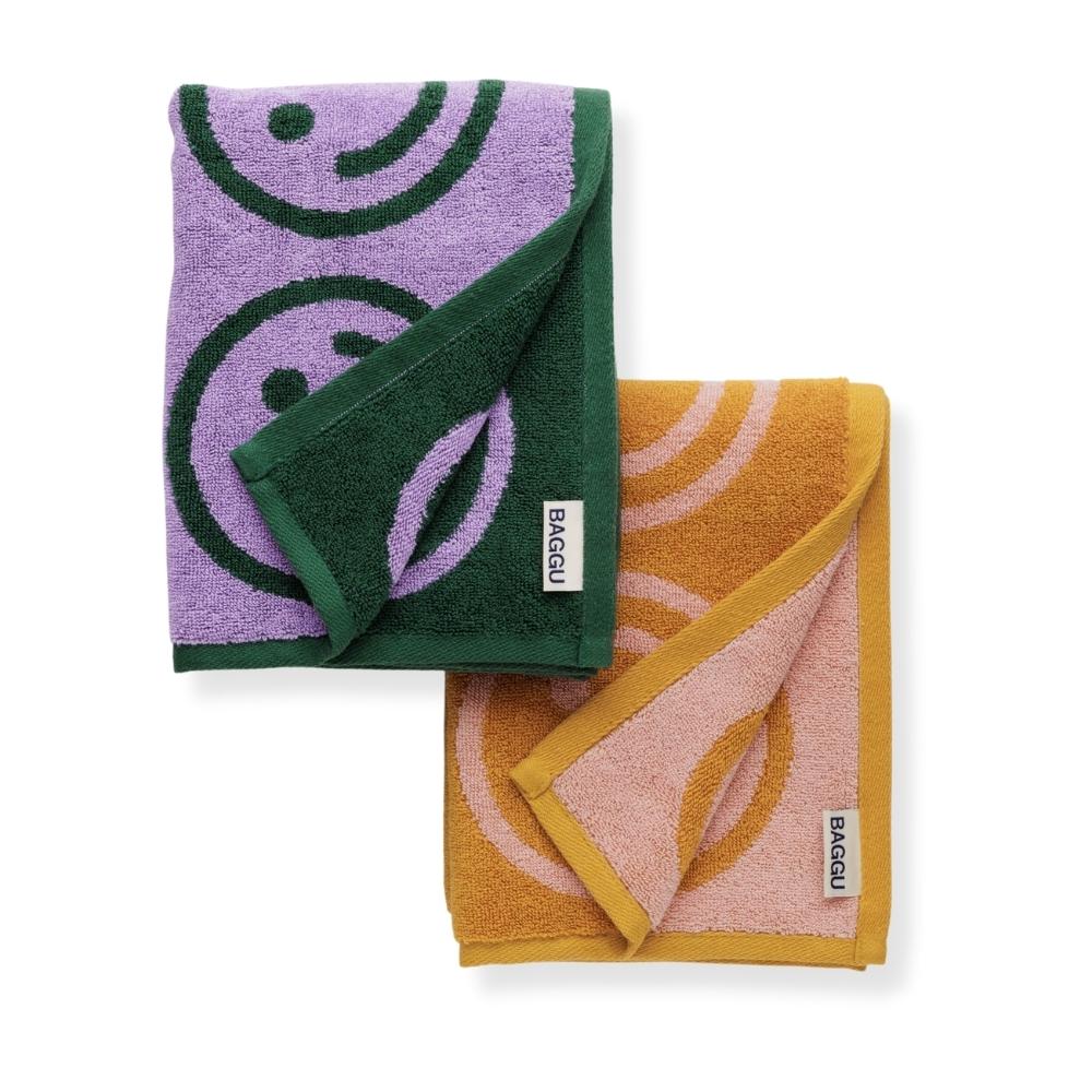 Baggu Marigold Happy Mix Hand Towel - Set of 2