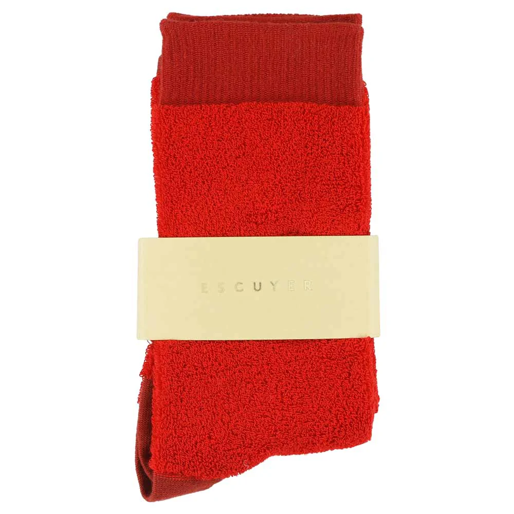 Escuyer Women Fluffy Socks - Red 
