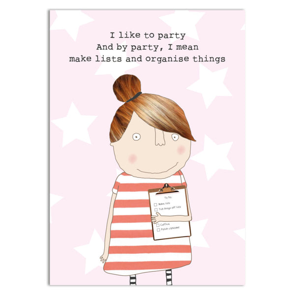 Rosie Made A Thing Party Lists A6 Notebook