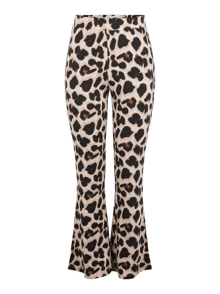 Trouva: Nala Flared Pants Black Leopard