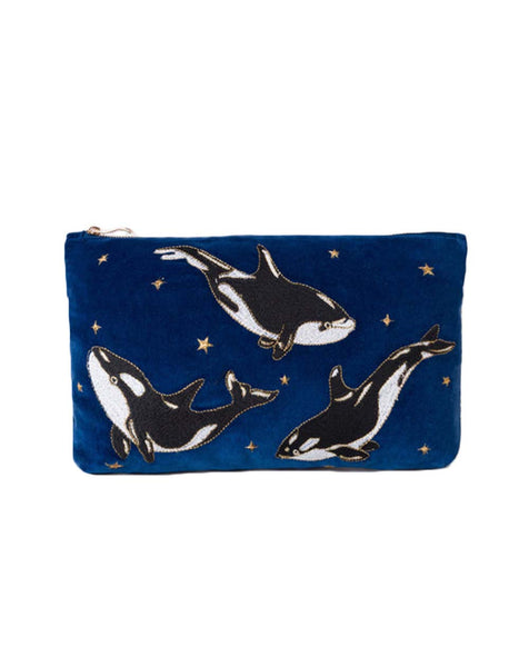 Elizabeth Scarlett Orca Cobalt Everyday Pouch