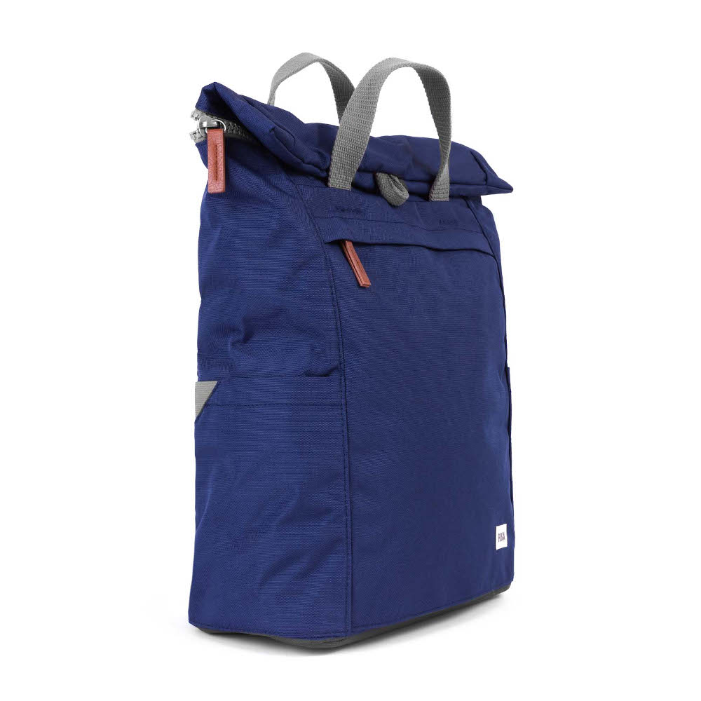 ROKA Back Pack Finchley A Large In Recycled Sustainable Canvas In Mineral Blue