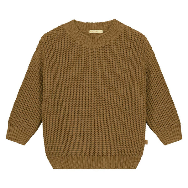 Gold Chunky Knitted Sweater