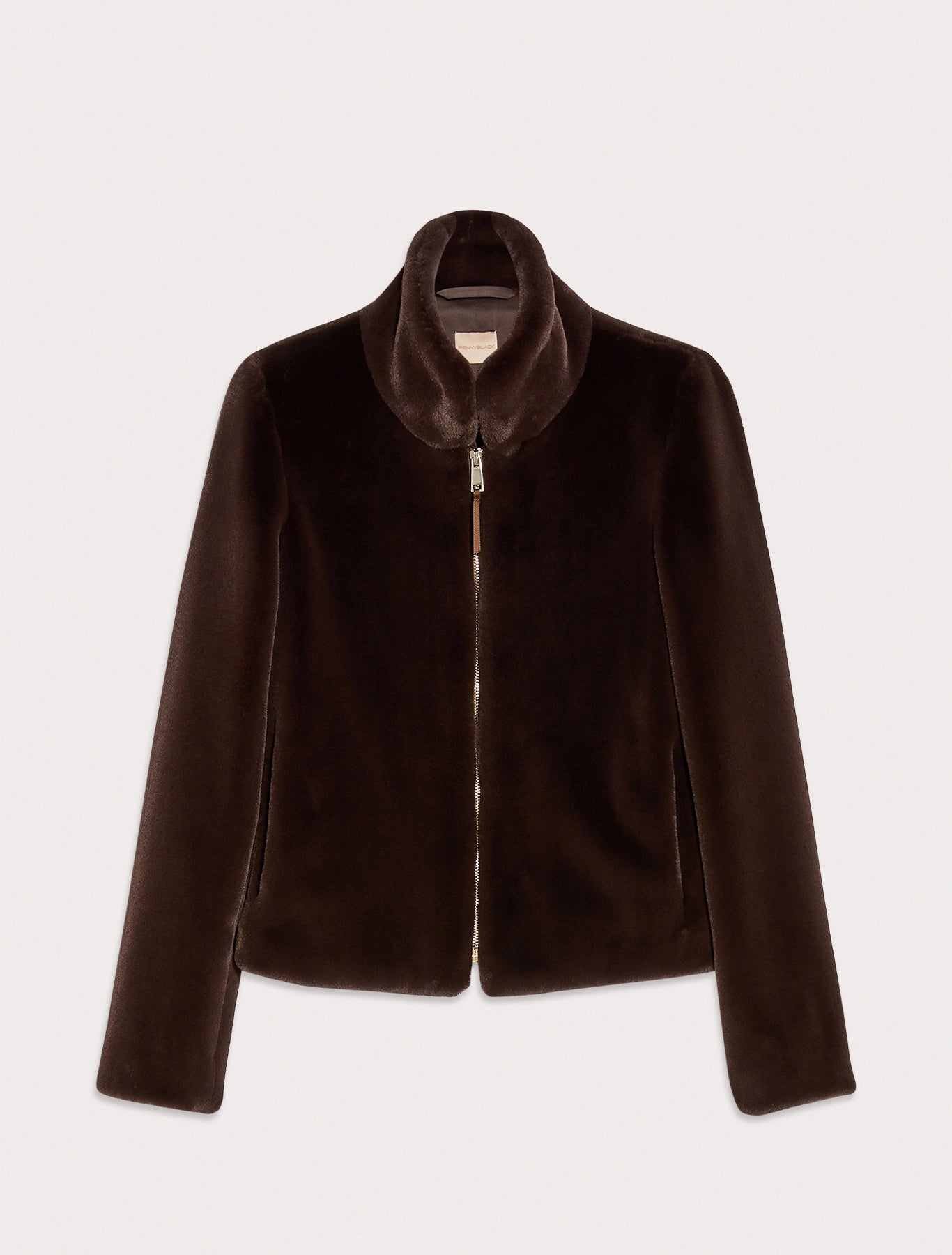 Short Jacket 14540122p In Dark Brown