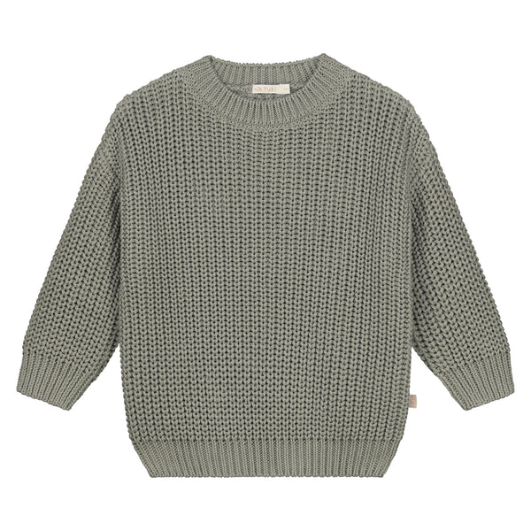 Sage Chunky Knitted Originals Sweater