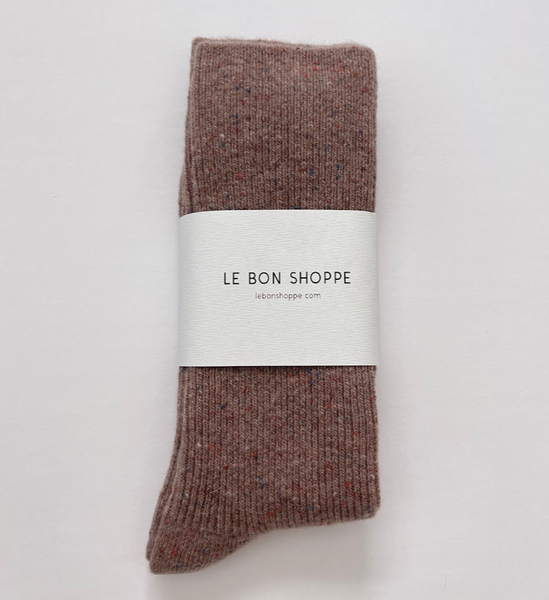 Mauve Snow Socks