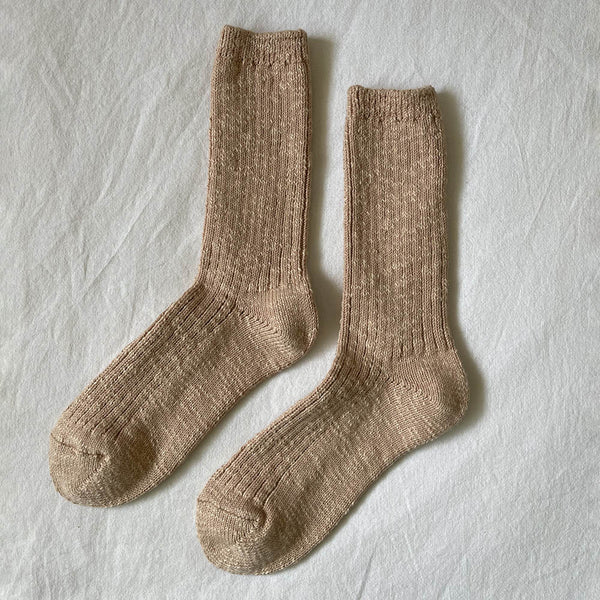 Peachy Keen Cottage Socks