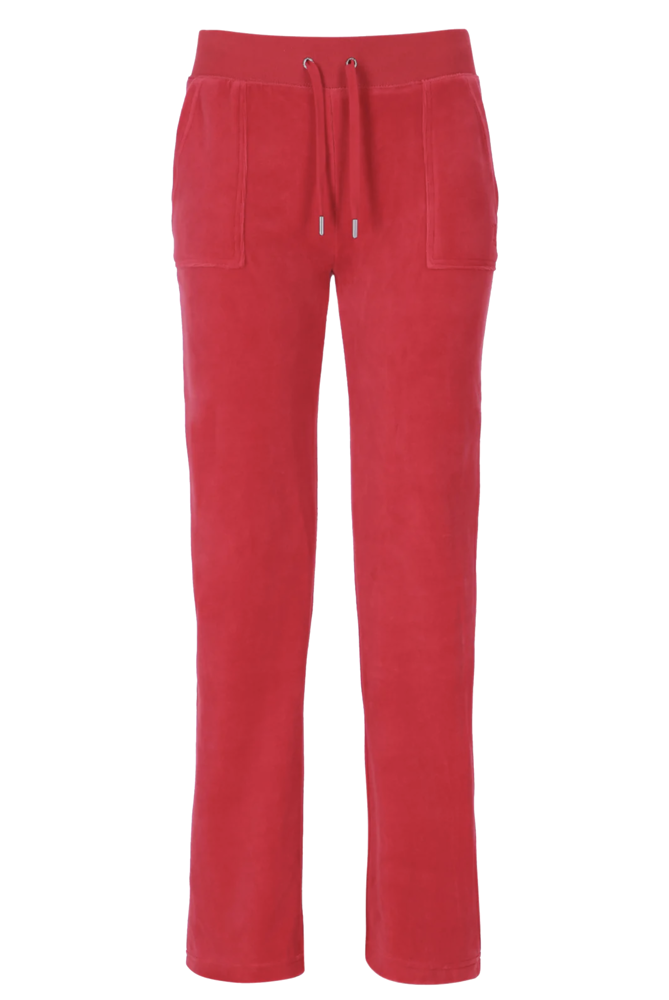 Juicy Couture Del Ray Classic Velour Pocketed Bottoms - Astor Red