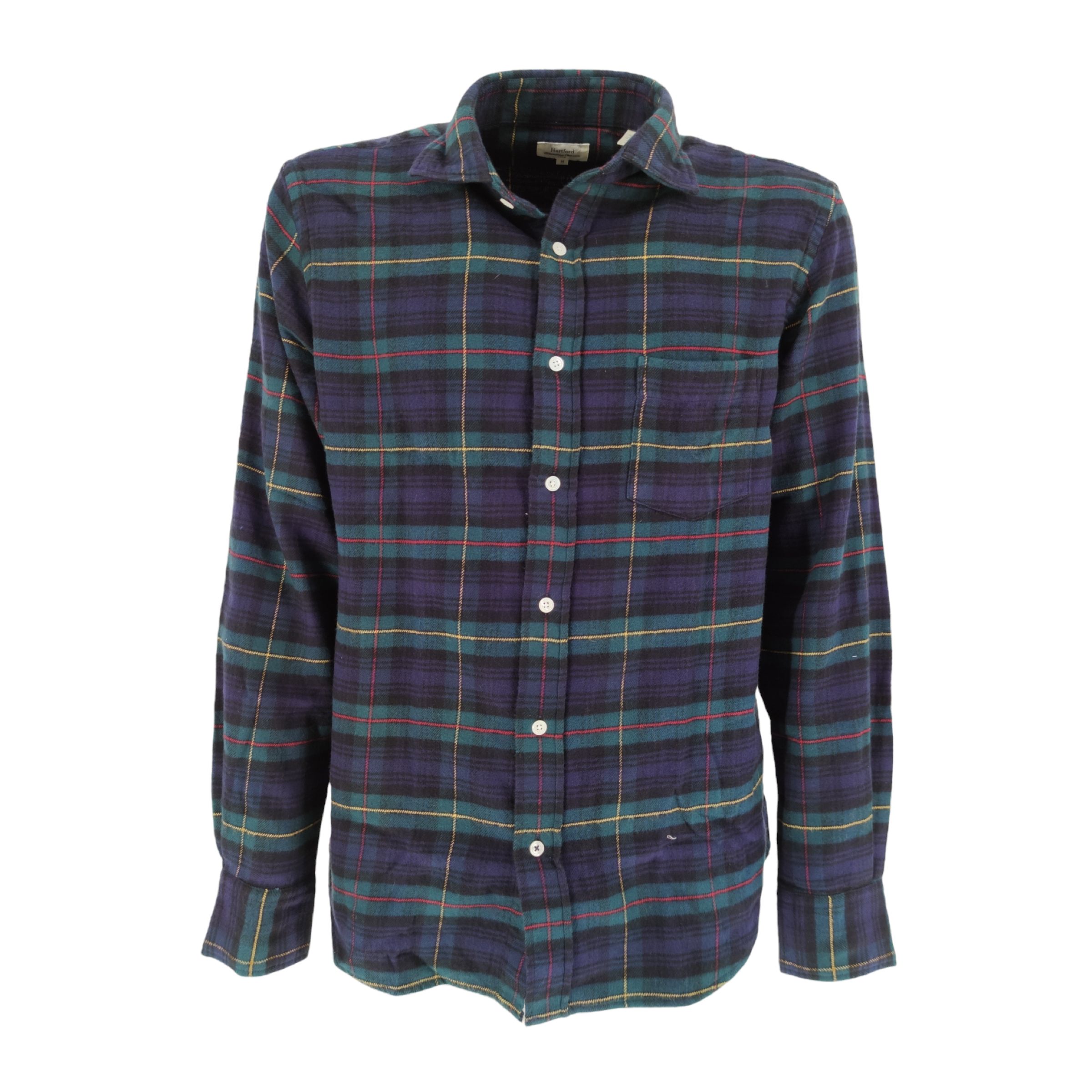 Paul man navy/green shirt