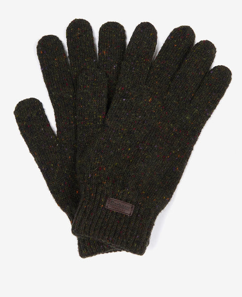 Dark Green Donegal Gloves