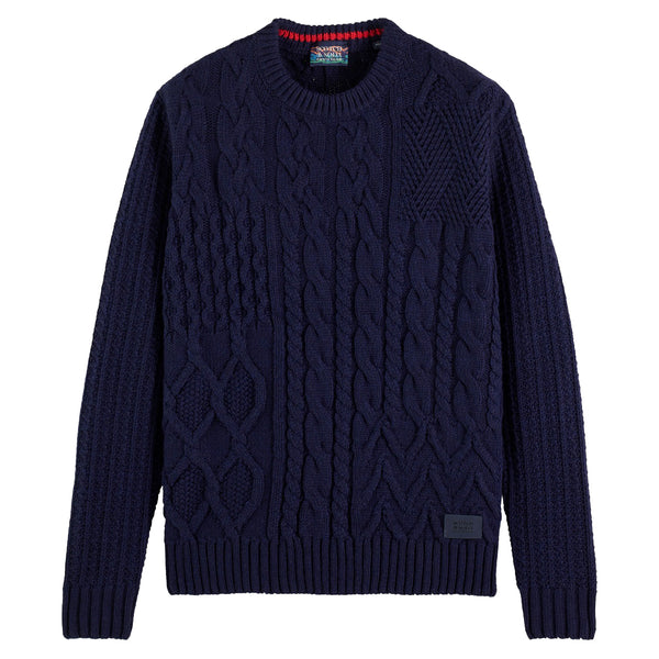 Structure Cable Knit Navy