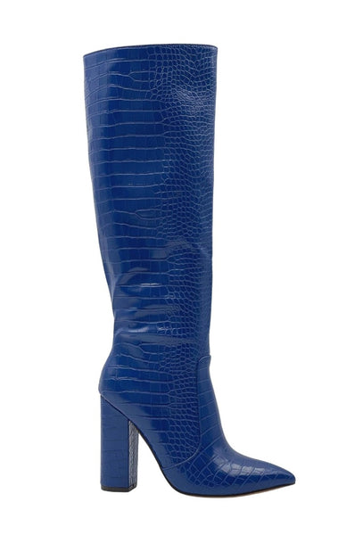 Phenelope Heeled Boots - Royal Blue