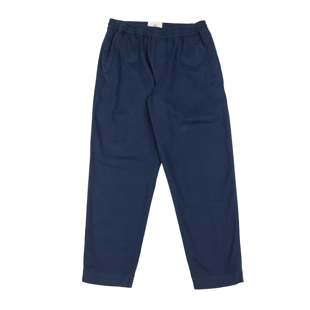 Folk Drawcord Assembly Pant - Brushed Washed Ink