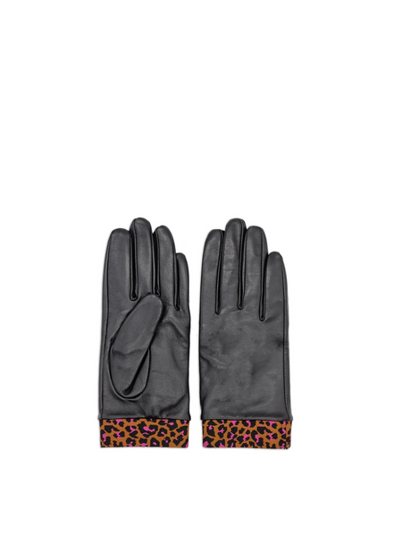 Nooki Design Anya Glove In Black Leopard Mix From