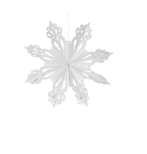 Garden Trading Maddox Warm White Paper Snowflake - Small