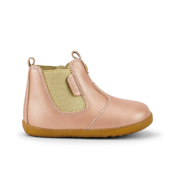 : Step Up Jodhpur Boots - Rose Gold