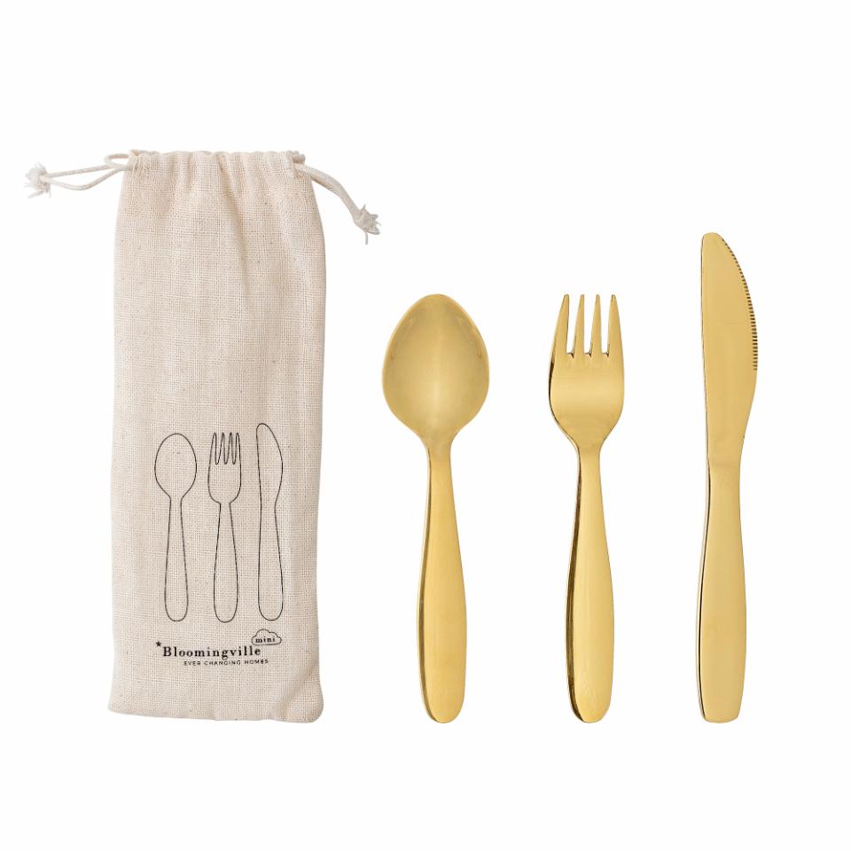 Ally Cutlery In Stainless Steel - Gold