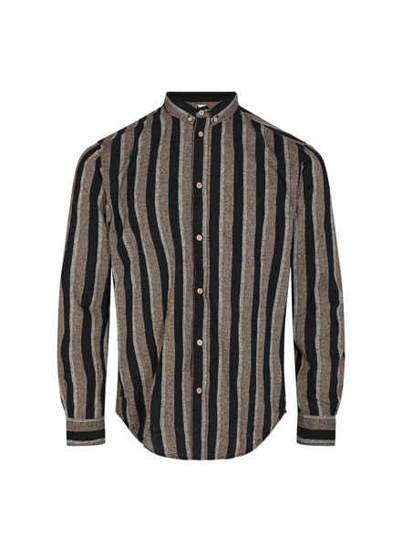 Konrad Big Stripe Shirt In Caviar From