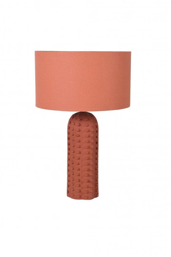 The Home Collection Terracotta Bobble Lamp With Shade