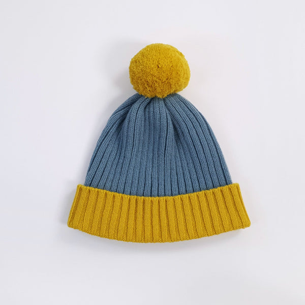 Crosswise Ribbed Beanie With Pom - Piccalilli & Petrel