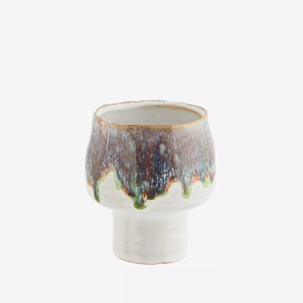 Small Heather & Sage Reactive Glaze Plant Pot