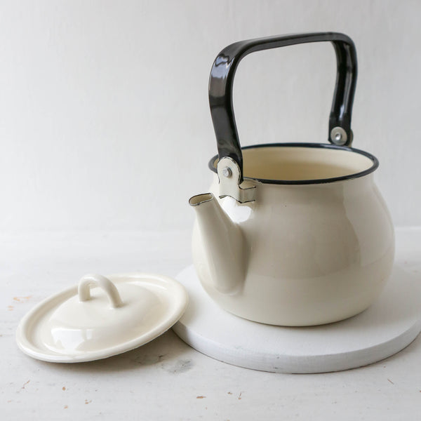 Enamel Teapot Or Kettle - White