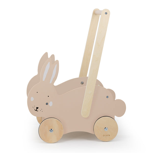 Trixie Wooden Push Along Cart - Mrs. Rabbit