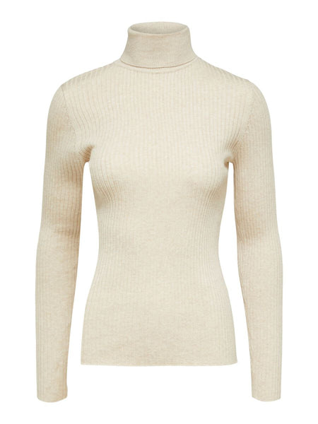 Selected Femme - Lydia Costa Roll Neck Birch